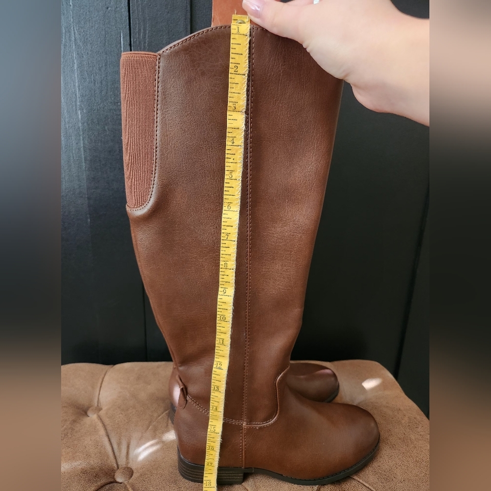 Universal Thread Women's Brown Tall Zip Up Boots Size 6 - Picture 9 of 9